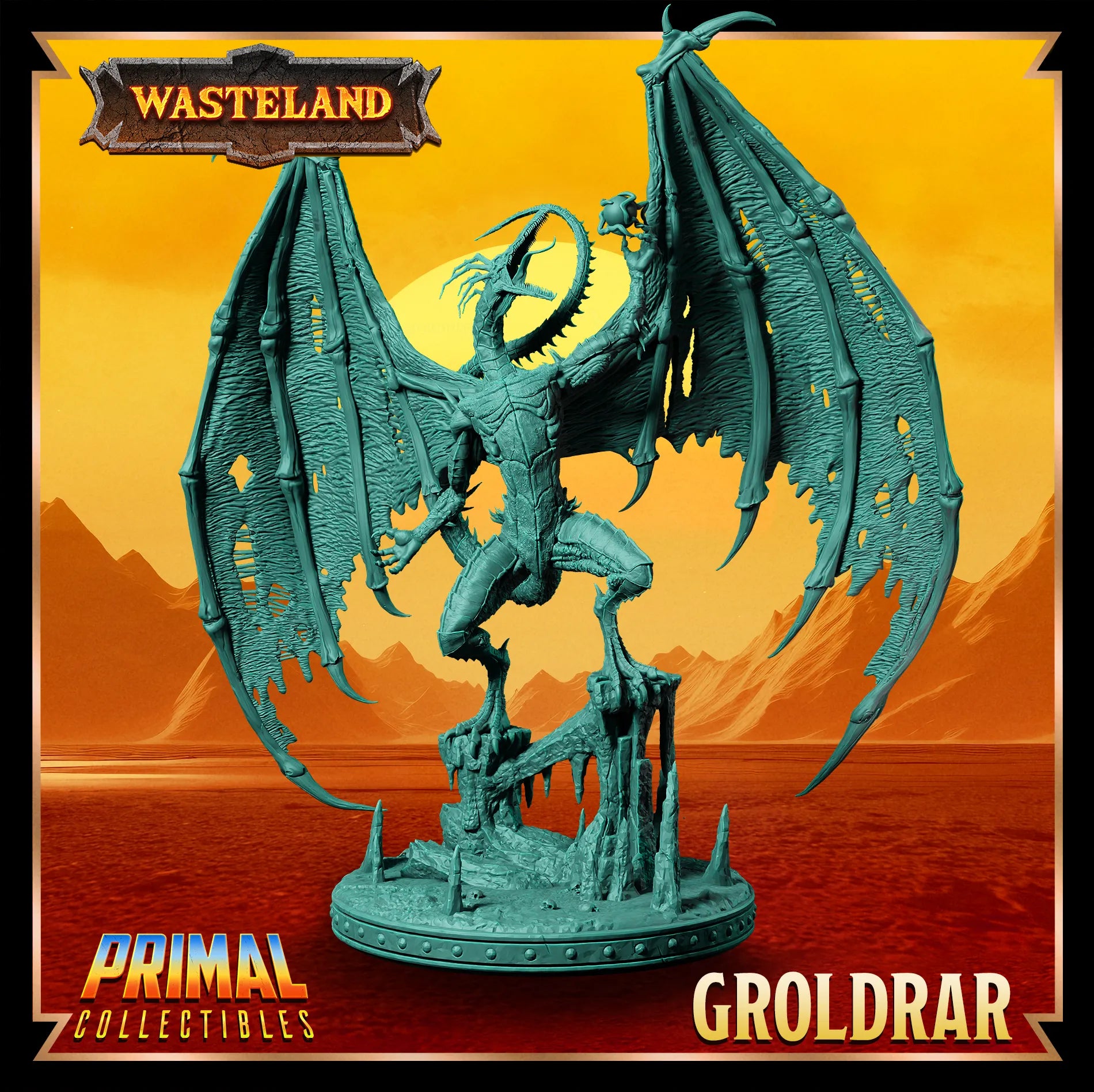 Sorcerer King Groldrar | Wasteland | Tabletop Scale | TTRPG D&D Miniature | Primal Collectibles