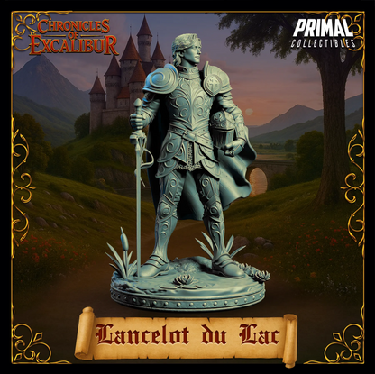 Knight Lancelot | Chronicles of Excalibur | Tabletop D&D Miniature | Primal Collectibles