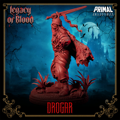 Vampire Drogar | Legacy of Blood | Tabletop D&D Miniature | Primal Collectibles