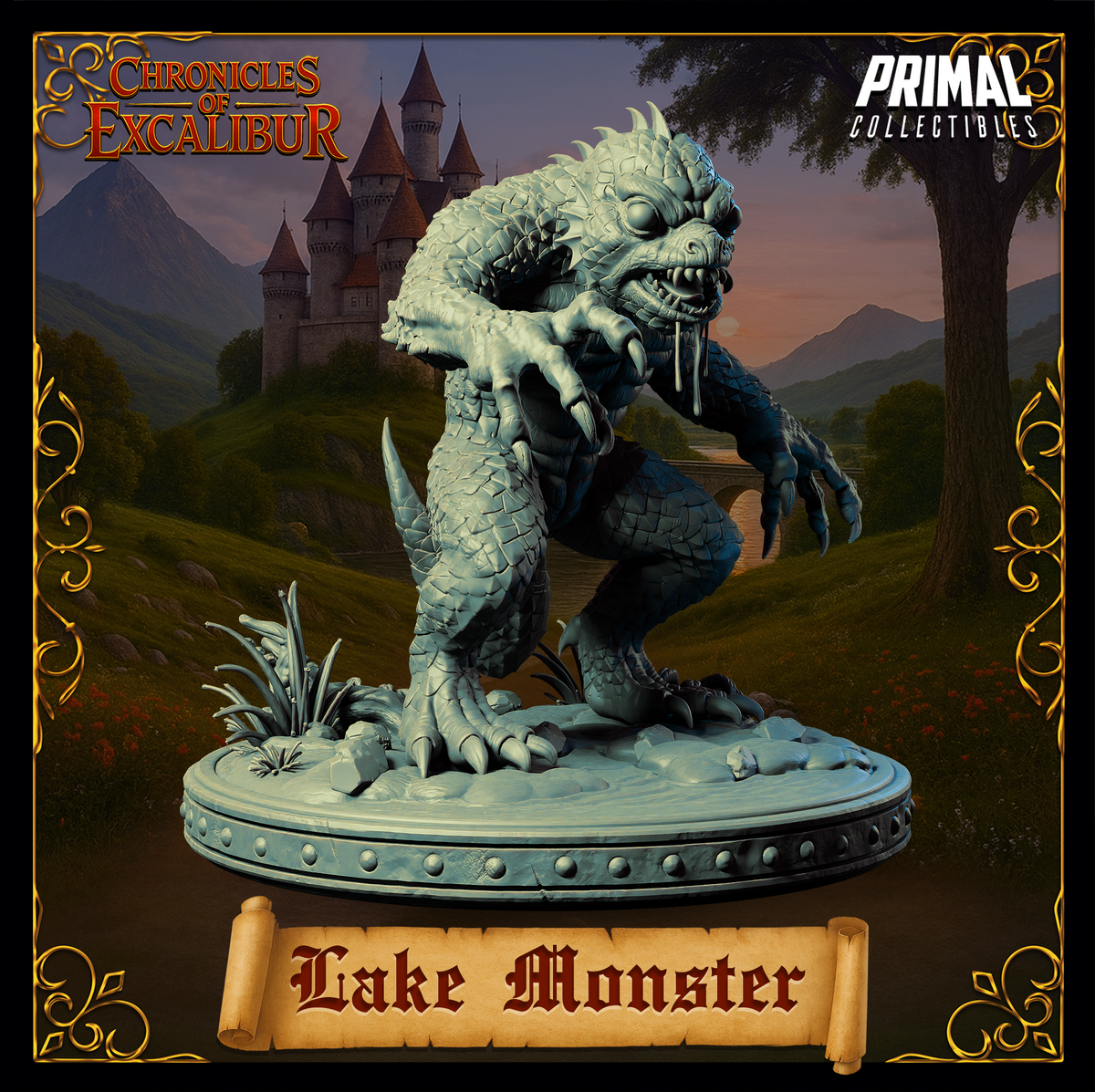 Creature Lake Monster | Chronicles of Excalibur | Tabletop D&D Miniature | Primal Collectibles