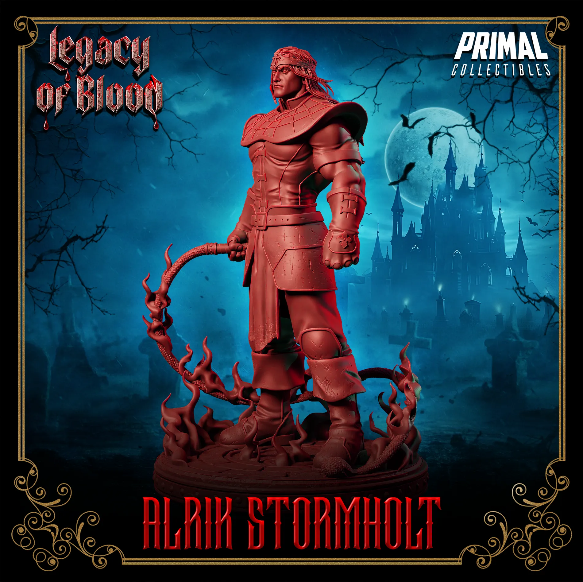 Human Alrik | Legacy of Blood | Tabletop D&D Miniature | Primal Collectibles