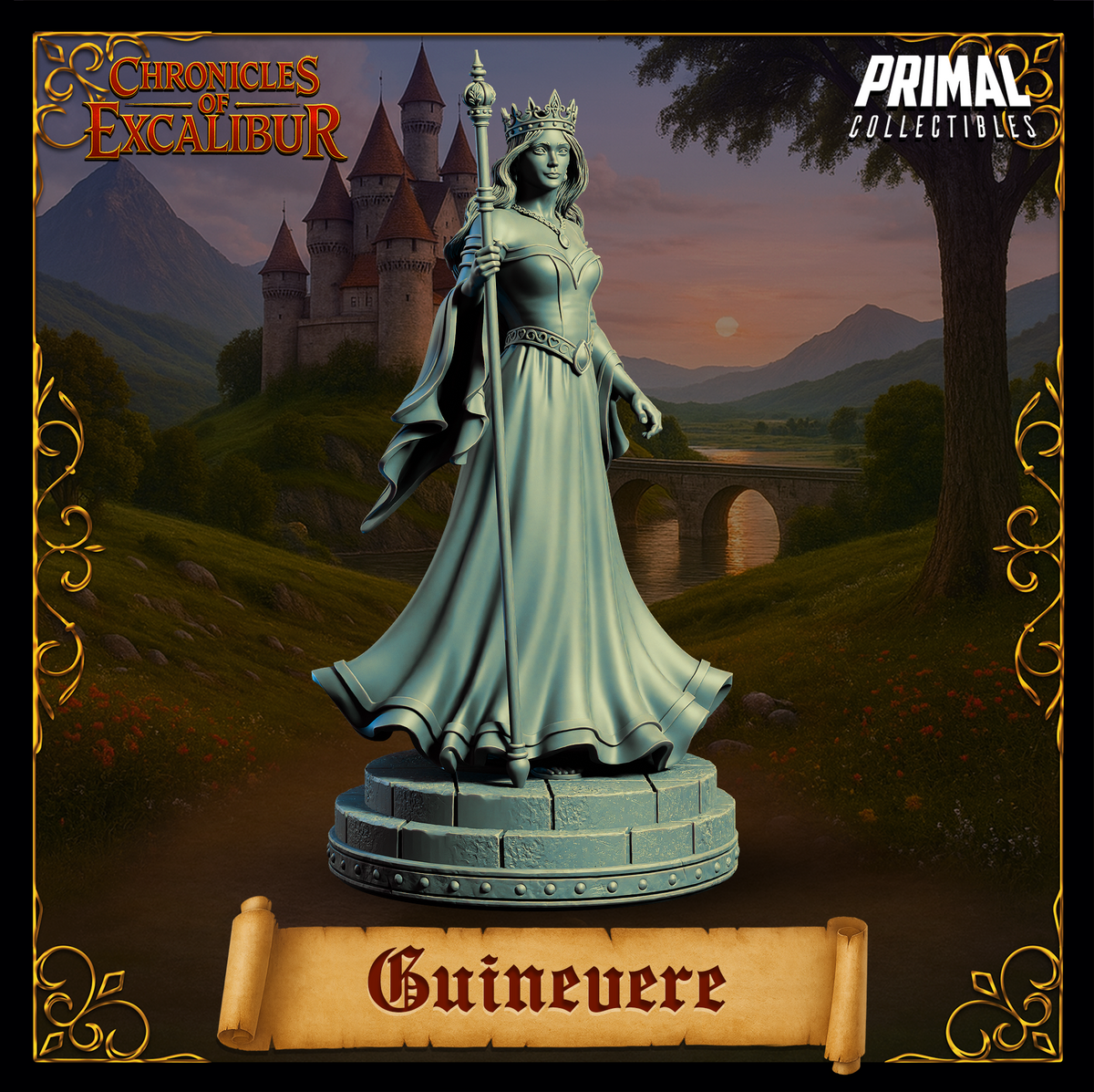 Joven Rey Arturo | Crónicas de Excalibur | Miniatura de D&D de mesa | Primal Collectibles