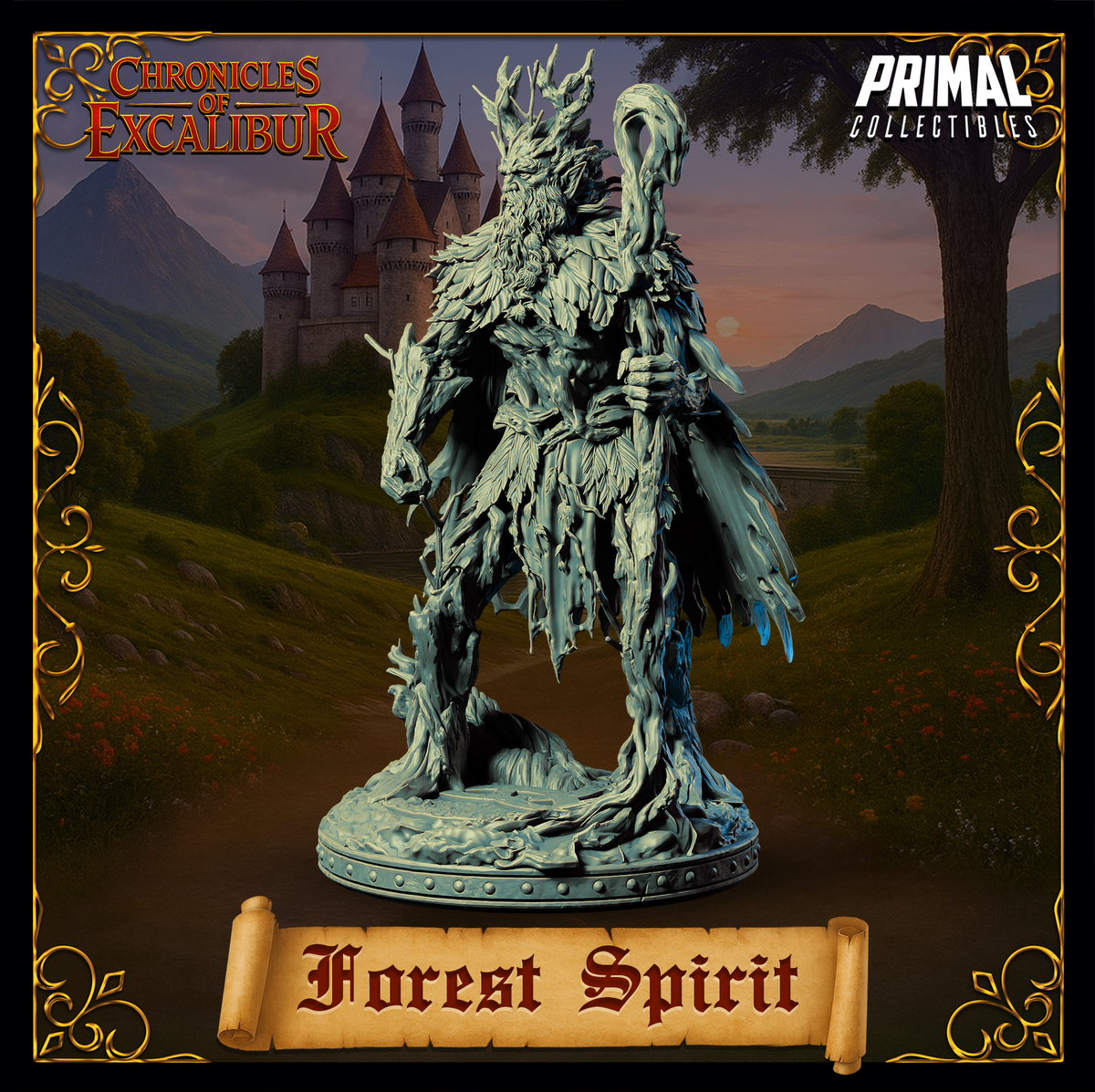 Caballero Sir Galahad | Crónicas de Excalibur | Miniatura D&D de Mesa | Primal Collectibles