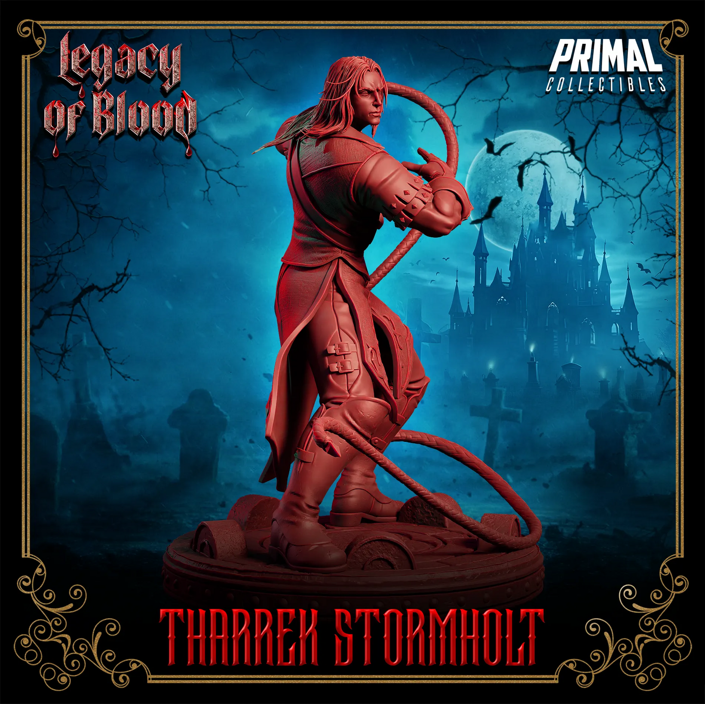 Human Tharrek Stormholt | Legacy of Blood | Tabletop D&D Miniature | Primal Collectibles