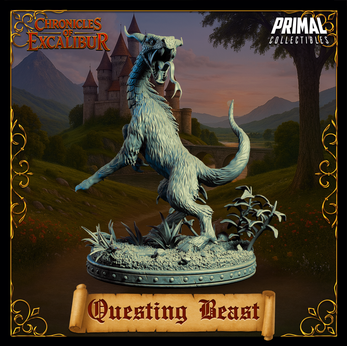 Creature Questing Beast | Chronicles of Excalibur | Tabletop D&D Miniature | Primal Collectibles