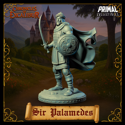 Knight Sir Palamedes | Chronicles of Excalibur | Tabletop D&D Miniature | Primal Collectibles
