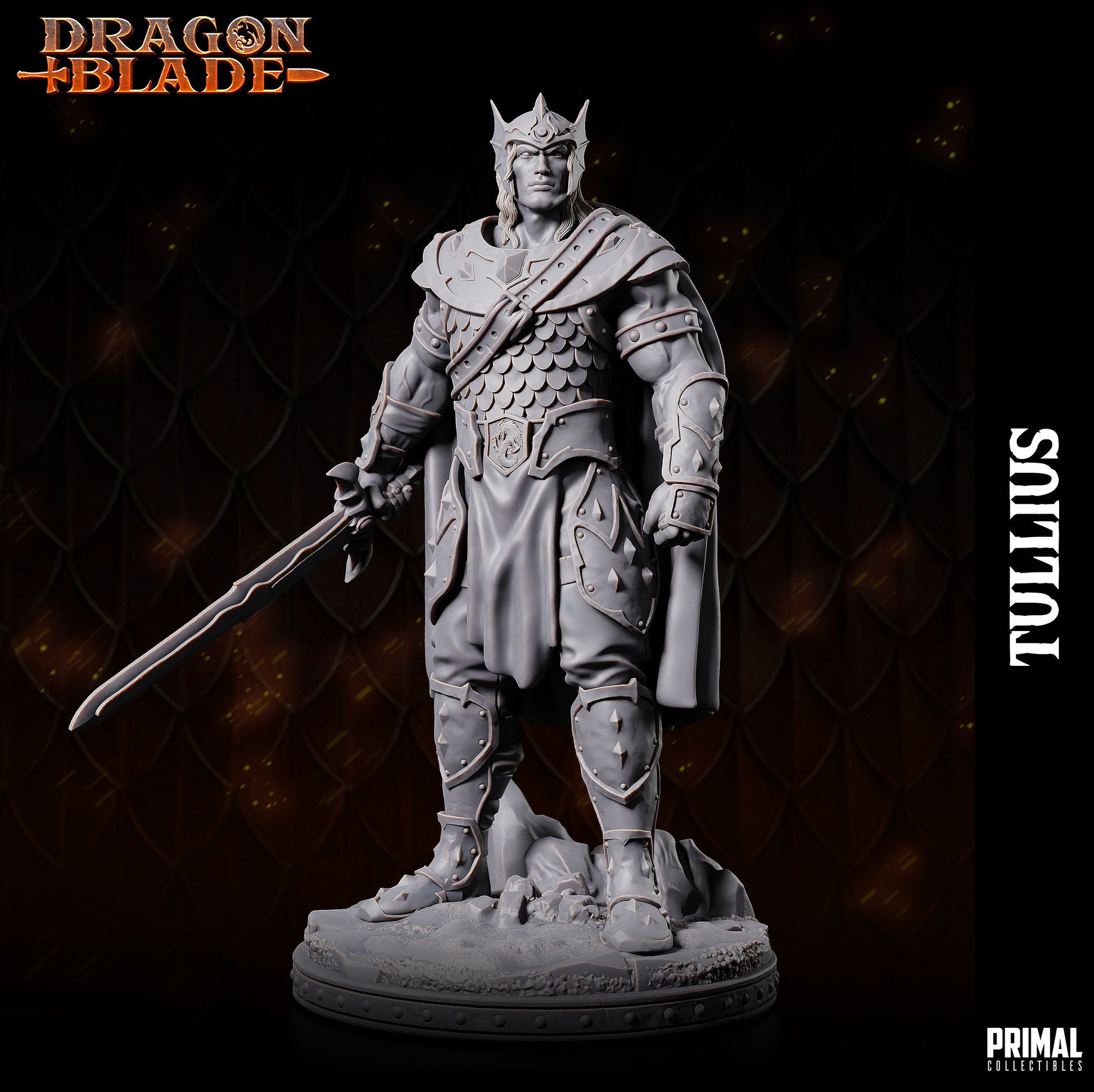 Tullius Warrior | DnD Character Miniature | PRIMAL Collectibles - Tattles Told 3D