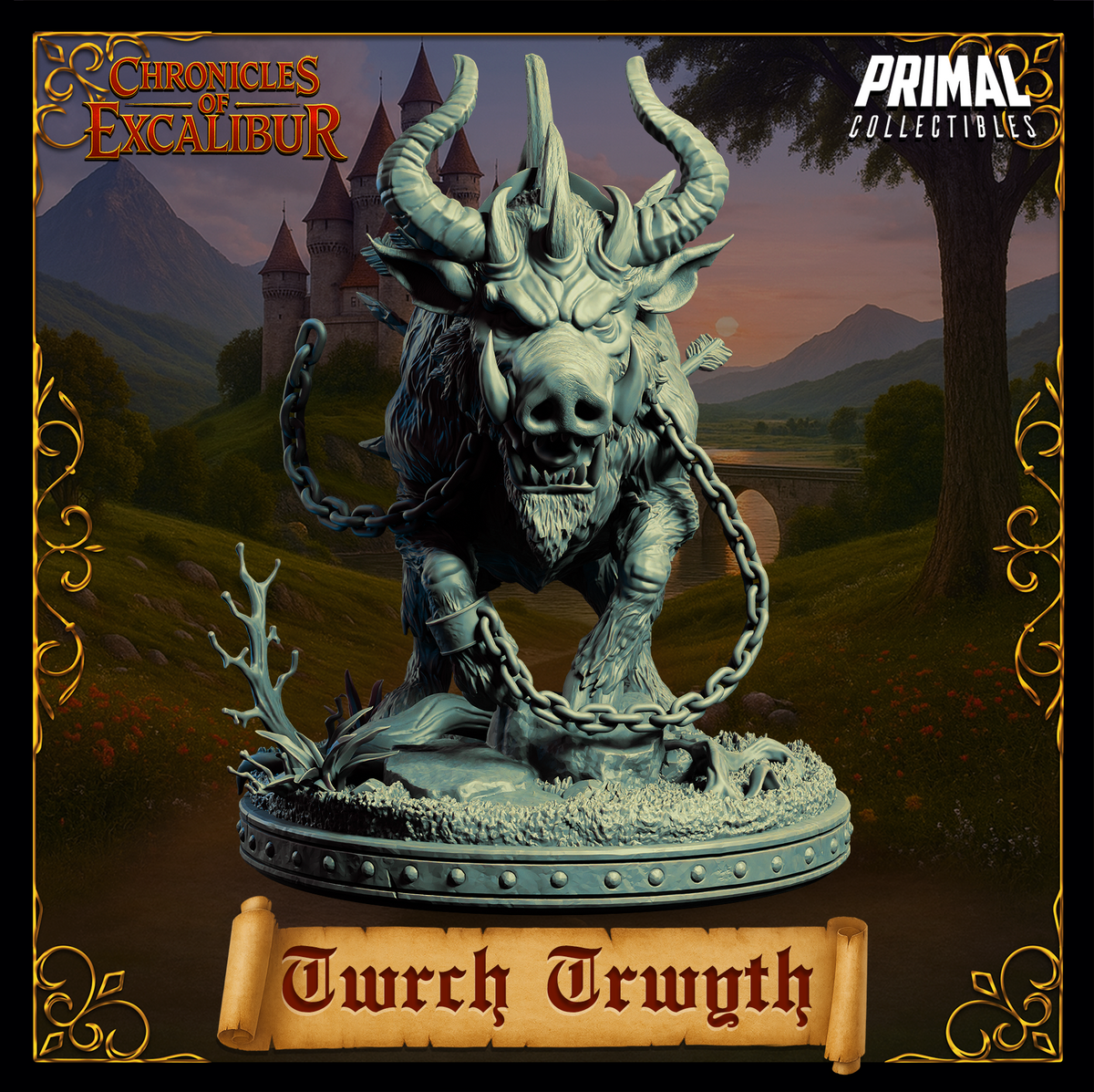Creature Twrch Trwyth | Chronicles of Excalibur | Tabletop D&D Miniature | Primal Collectibles