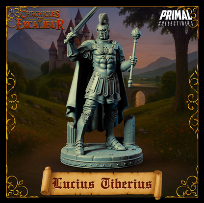 King Lucius Tiberius | Chronicles of Excalibur | Tabletop D&D Miniature | Primal Collectibles