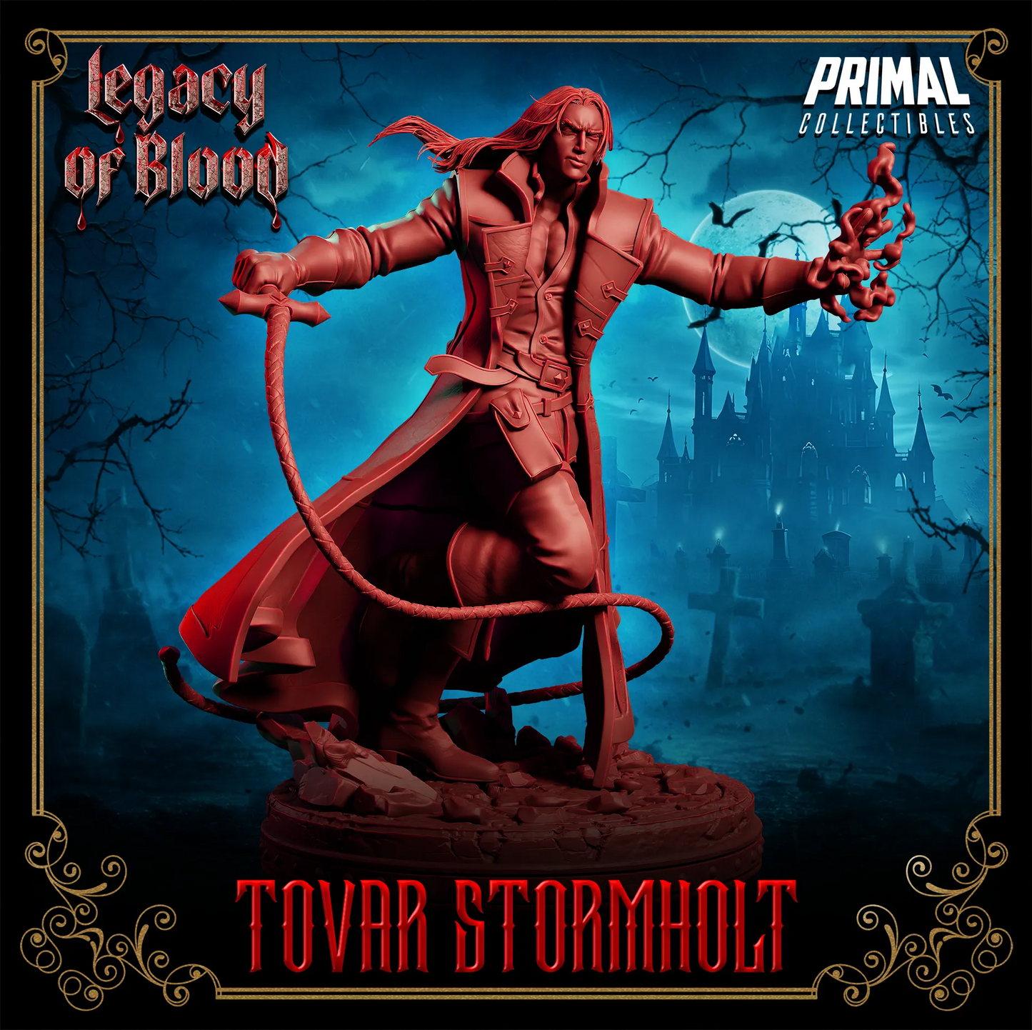 Human Tovar Stormholt | Legacy of Blood | Tabletop D&D Miniature | Primal Collectibles