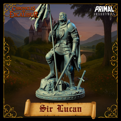 Knight Sir Lucan | Chronicles of Excalibur | Tabletop D&D Miniature | Primal Collectibles