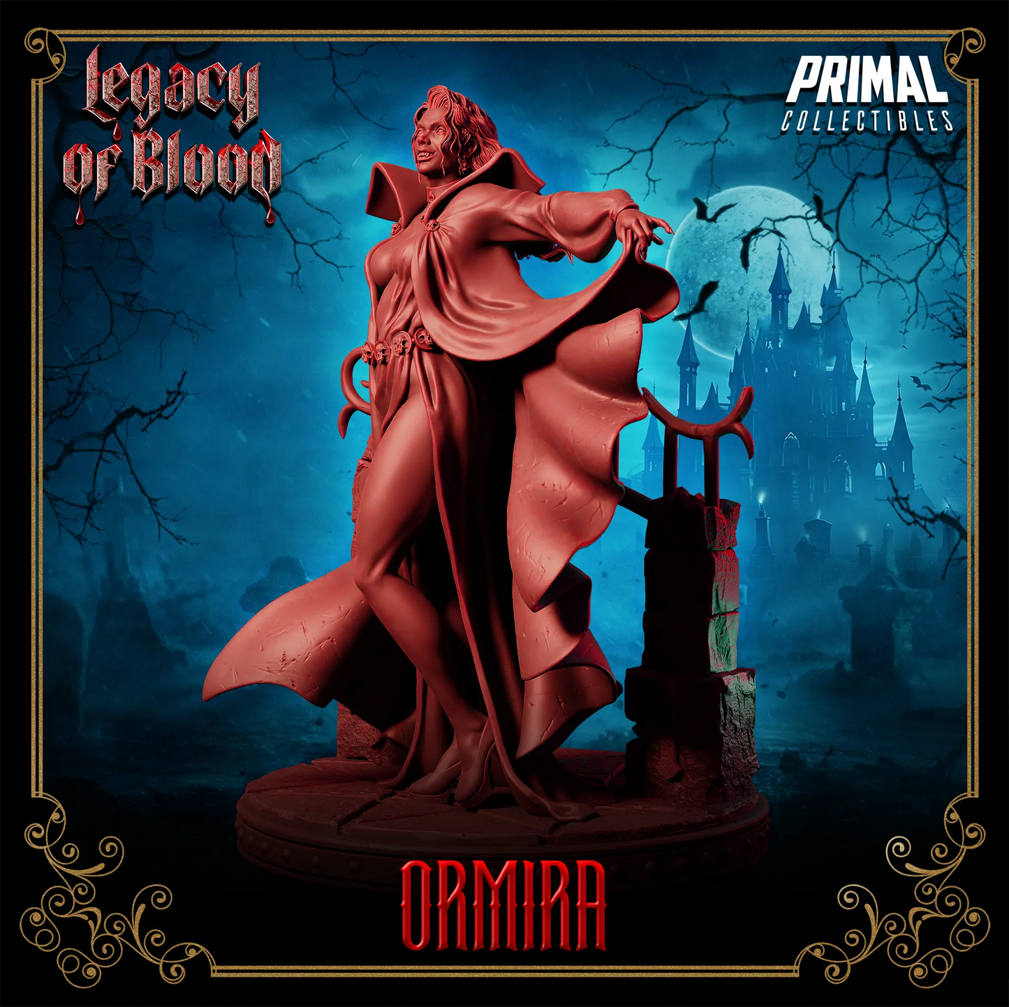 Darklord Ormira | Legacy of Blood | Tabletop D&D Miniature | Primal Collectibles