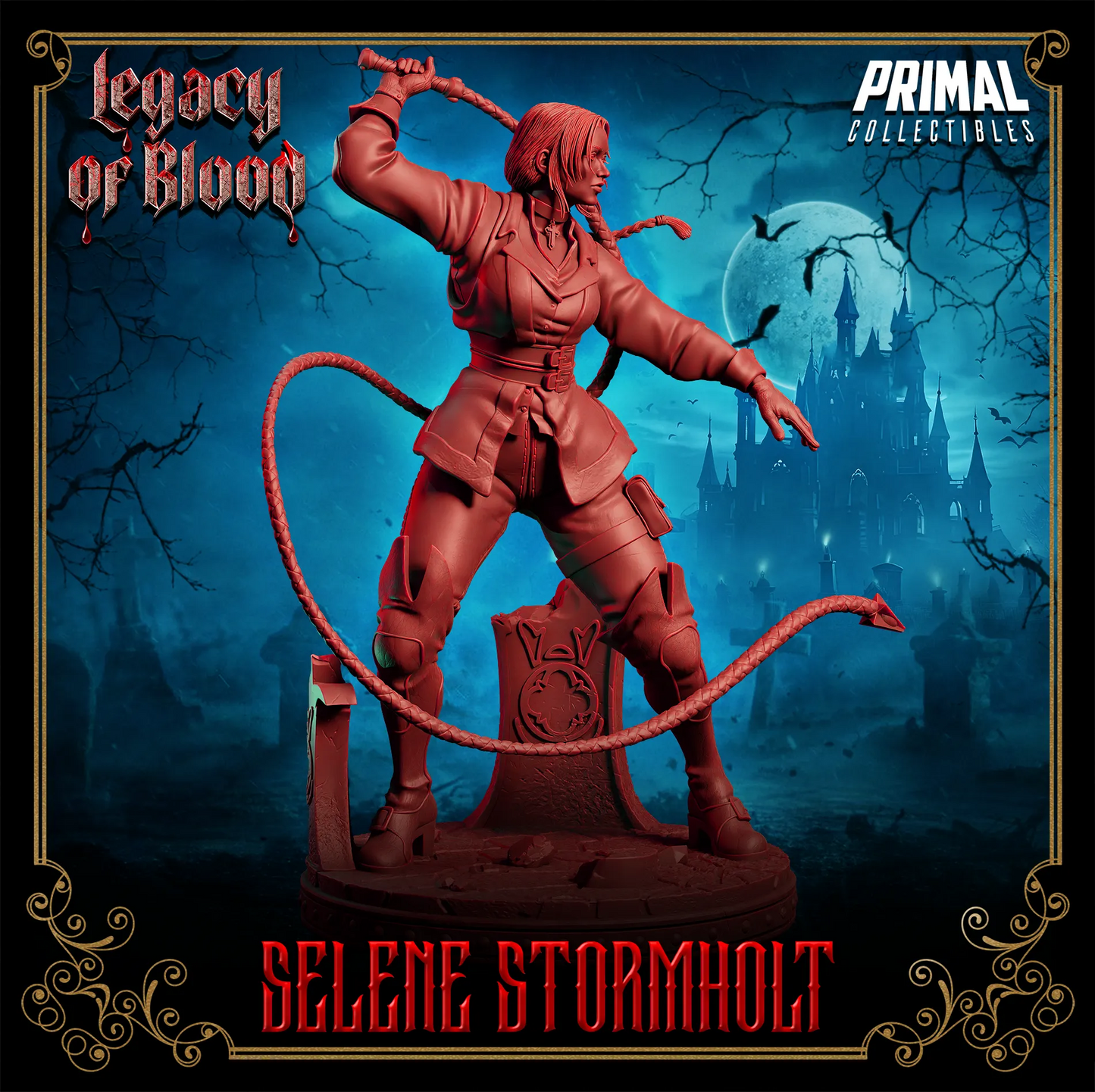 Human Selene Stormholt | Legacy of Blood | Tabletop D&D Miniature | Primal Collectibles