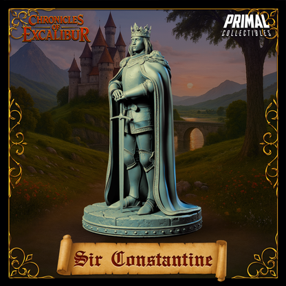 Caballero Sir Galahad | Crónicas de Excalibur | Miniatura D&D de Mesa | Primal Collectibles