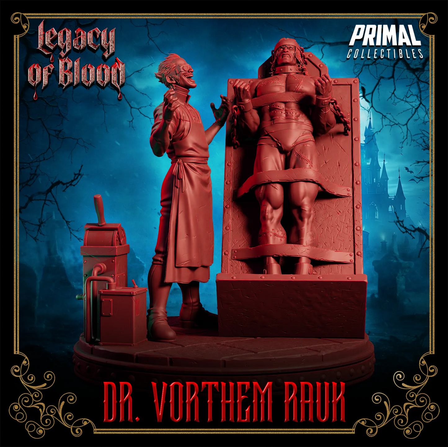 Doctor Vorthem Rauk, Frankenstein | Legacy of Blood | Tabletop Scale | TTRPG D&D Miniature | Primal Collectibles