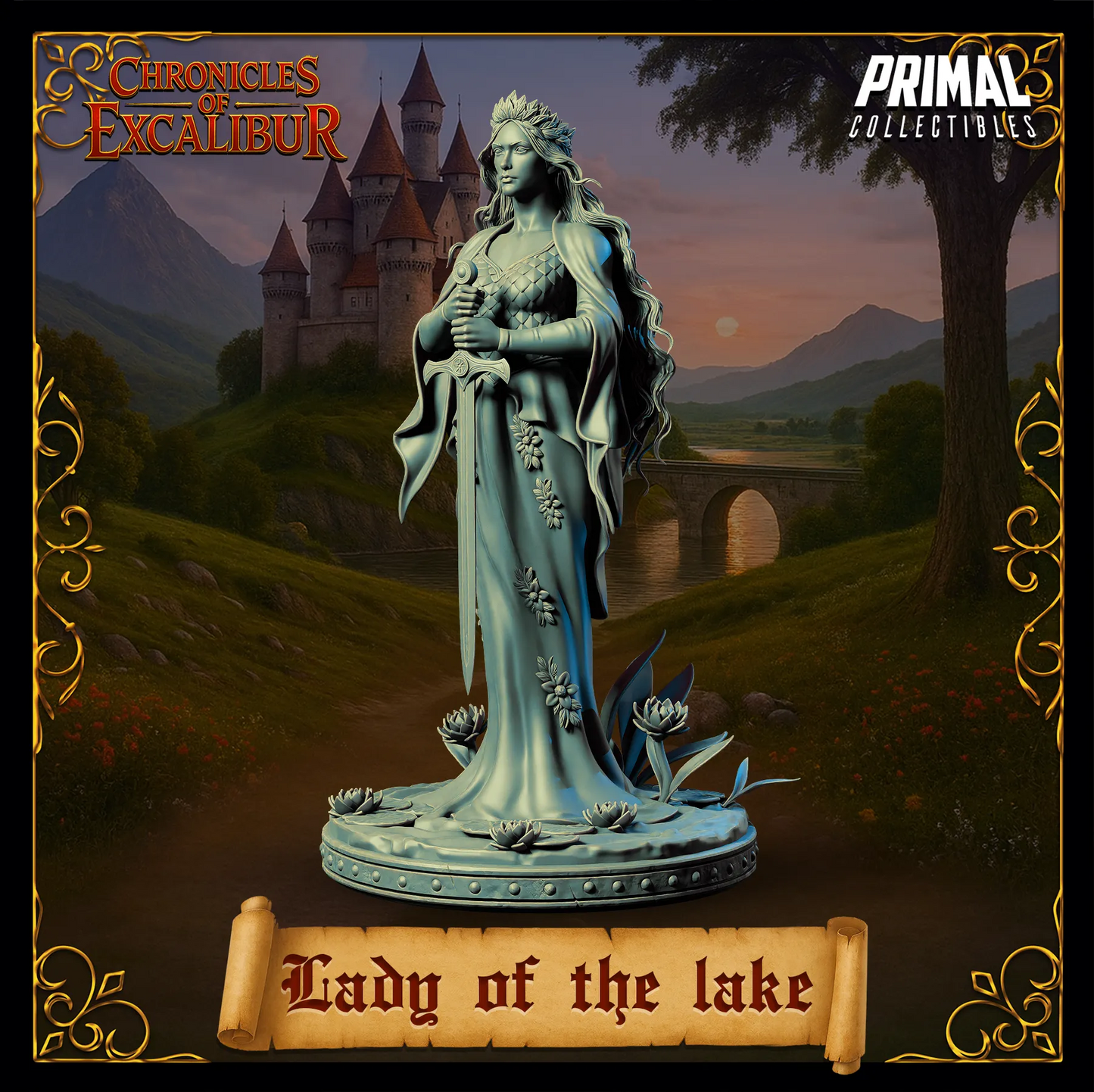 Lady of the Lake | Chronicles of Excalibur | Tabletop D&D Miniature | Primal Collectibles