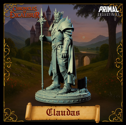King Claudas | Chronicles of Excalibur | Tabletop D&D Miniature | Primal Collectibles