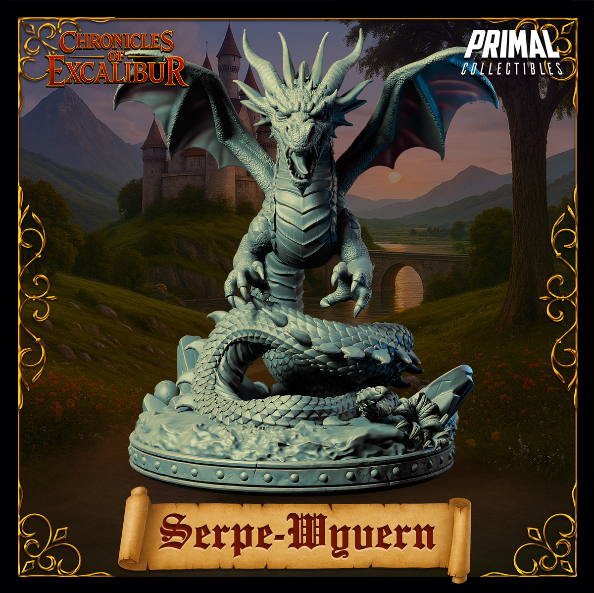 Creature Wyvern | Chronicles of Excalibur | Tabletop D&D Miniature | Primal Collectibles