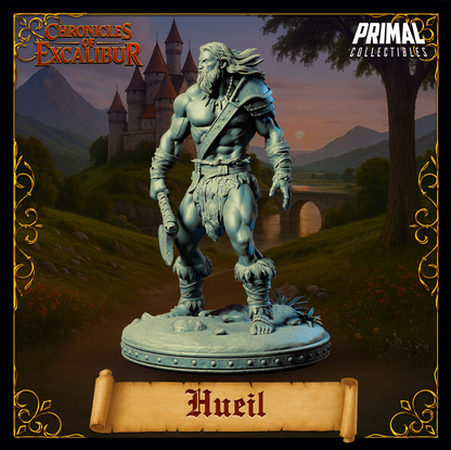 Warrior Hueil | Chronicles of Excalibur | Tabletop D&D Miniature | Primal Collectibles