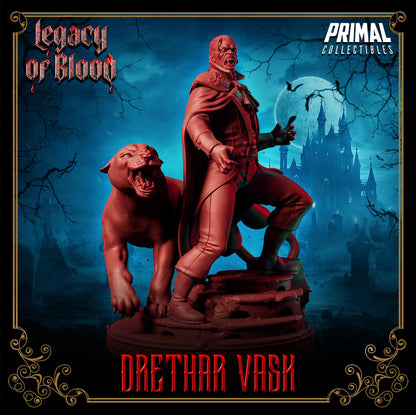 Baron Drethar Vask | Legacy of Blood | Tabletop Scale | TTRPG D&D Miniature | Primal Collectibles