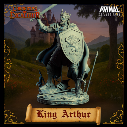 Joven Rey Arturo | Crónicas de Excalibur | Miniatura de D&D de mesa | Primal Collectibles