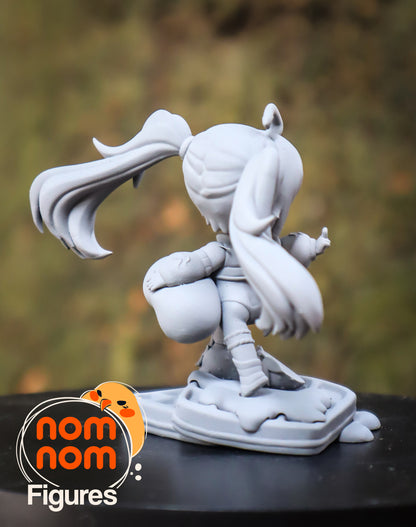 Chibi Cheeky Sweetheart | Resin Garage Kit Figure Anime Fan Art | Nomnom Figures