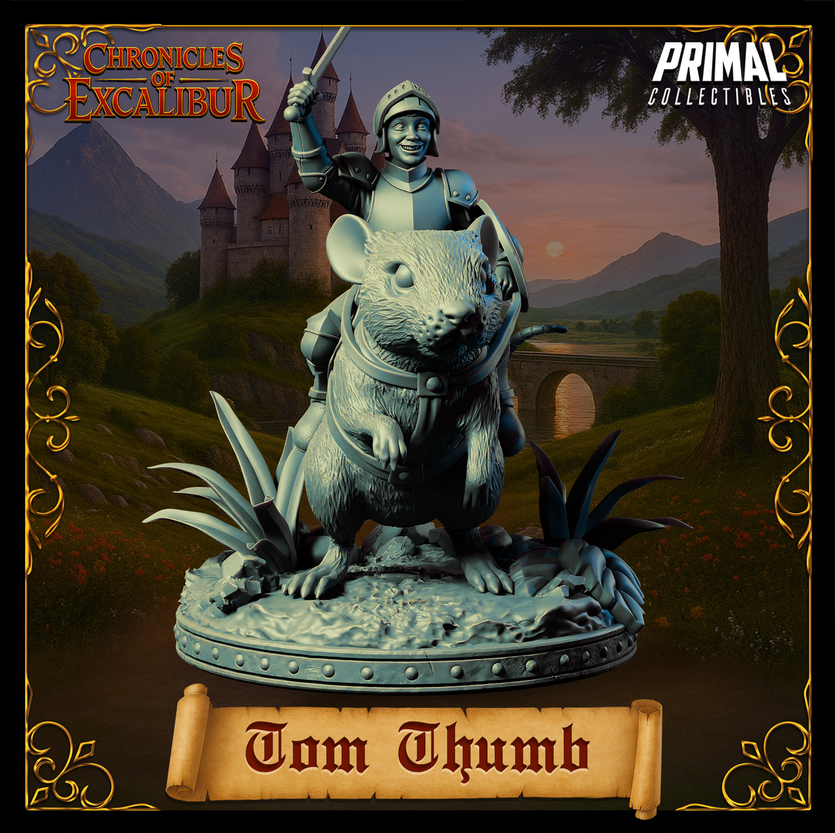 Knight Tom Thumb | Chronicles of Excalibur | Tabletop D&D Miniature | Primal Collectibles