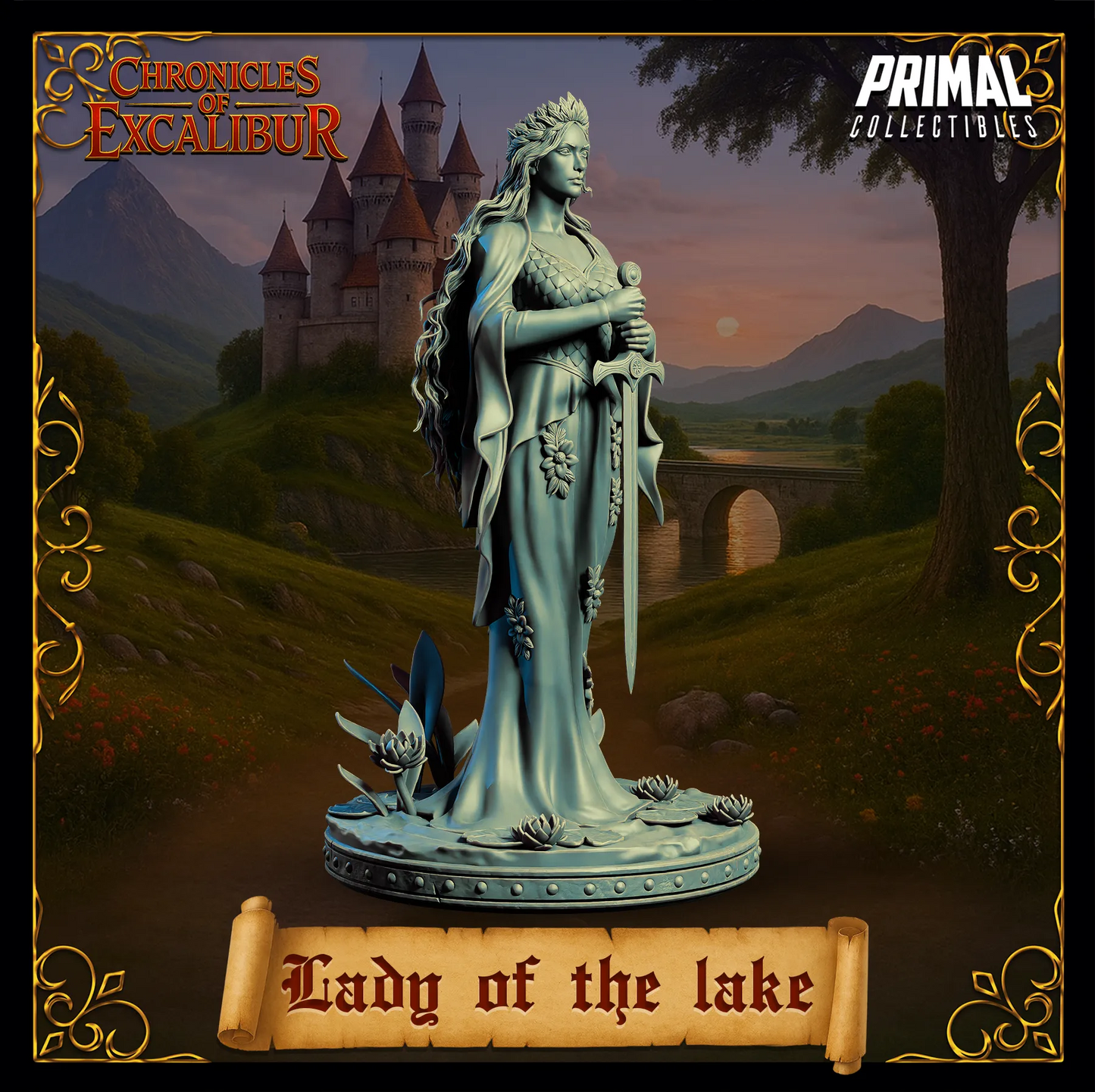 Lady of the Lake | Chronicles of Excalibur | Tabletop D&D Miniature | Primal Collectibles