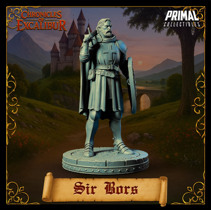 Knight Sir Bors | Chronicles of Excalibur | Tabletop D&D Miniature | Primal Collectibles