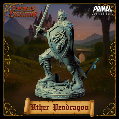 King Uther Pendragon | Chronicles of Excalibur | Tabletop D&D Miniature | Primal Collectibles