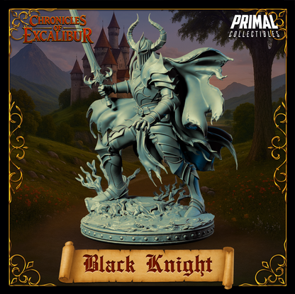 Knight Black Knight | Chronicles of Excalibur | Tabletop D&D Miniature | Primal Collectibles
