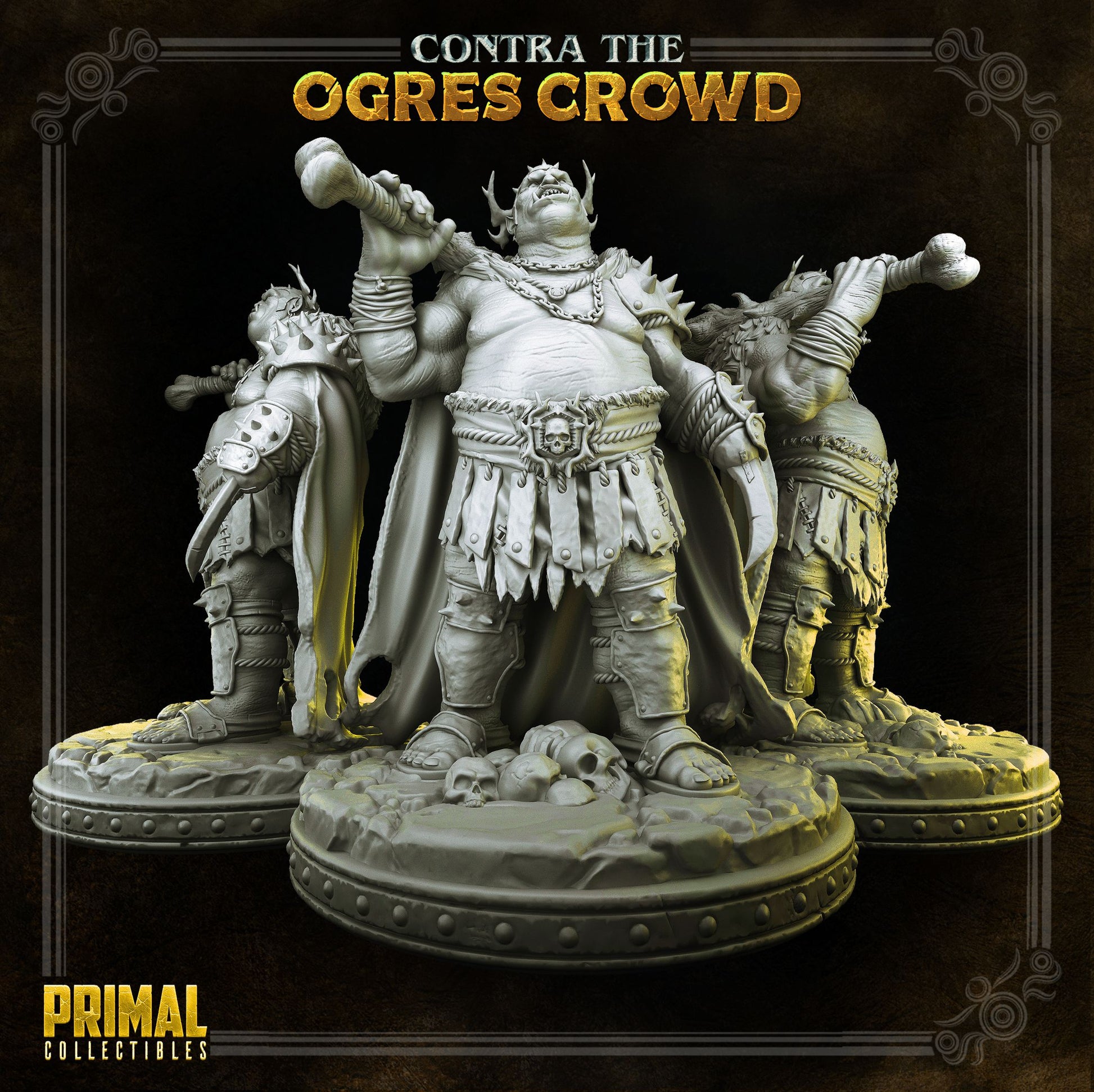 Gundahar Ogre Lord | DnD Character Miniature | PRIMAL Collectibles - Tattles Told 3D