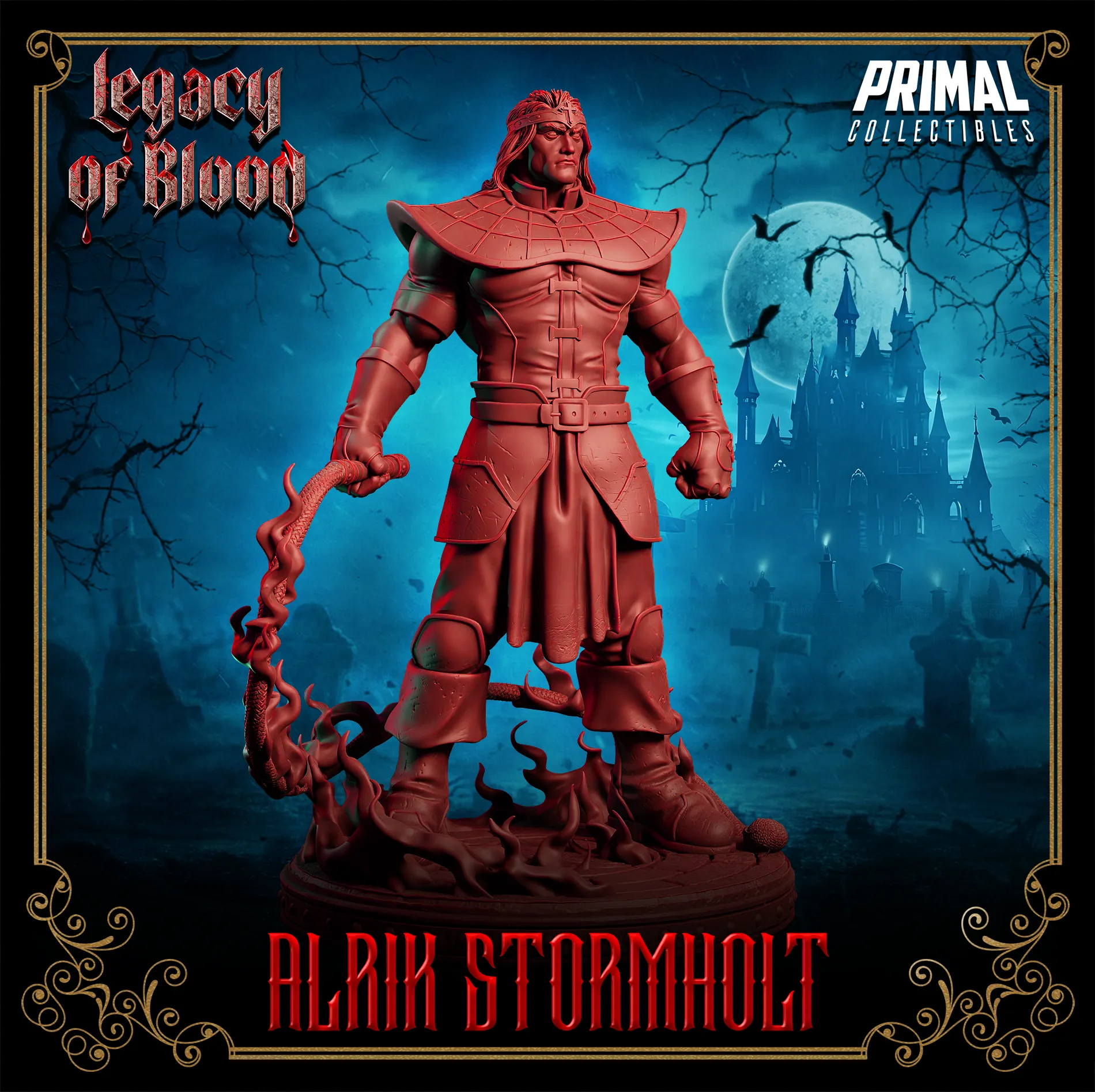 Human Alrik | Legacy of Blood | Tabletop D&D Miniature | Primal Collectibles