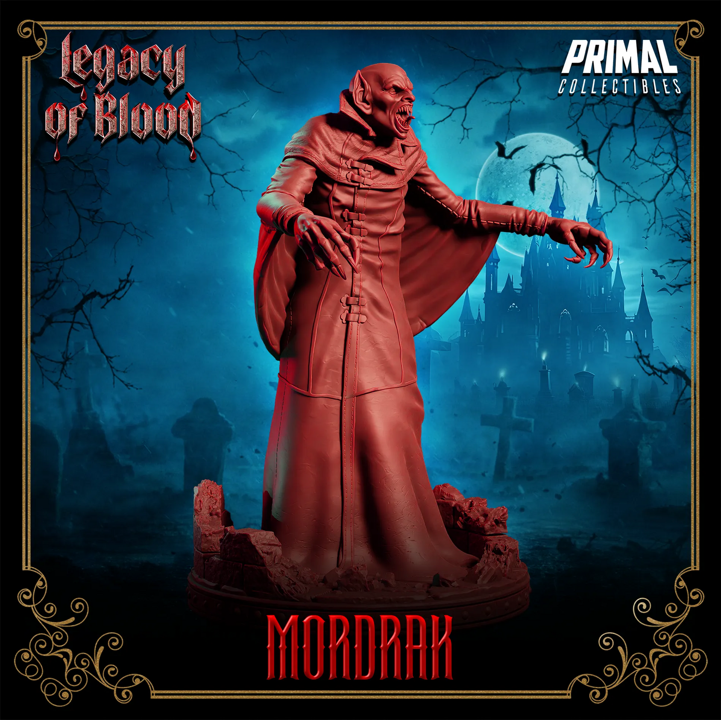 Nosferatu Mordrak | Legacy of Blood | Tabletop Scale | TTRPG D&D Miniature | Primal Collectibles