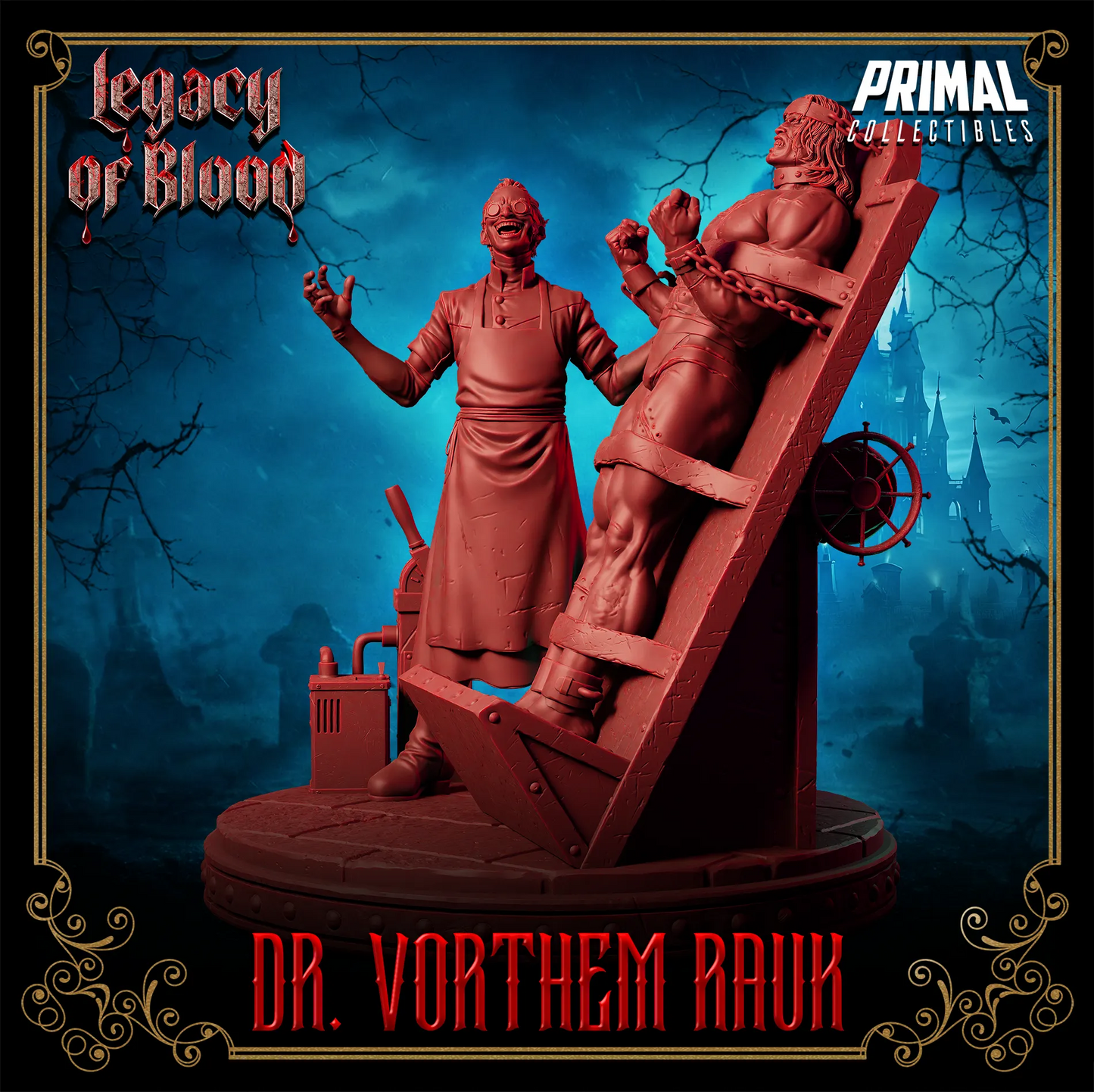 Doctor Vorthem Rauk, Frankenstein | Legacy of Blood | Tabletop Scale | TTRPG D&D Miniature | Primal Collectibles