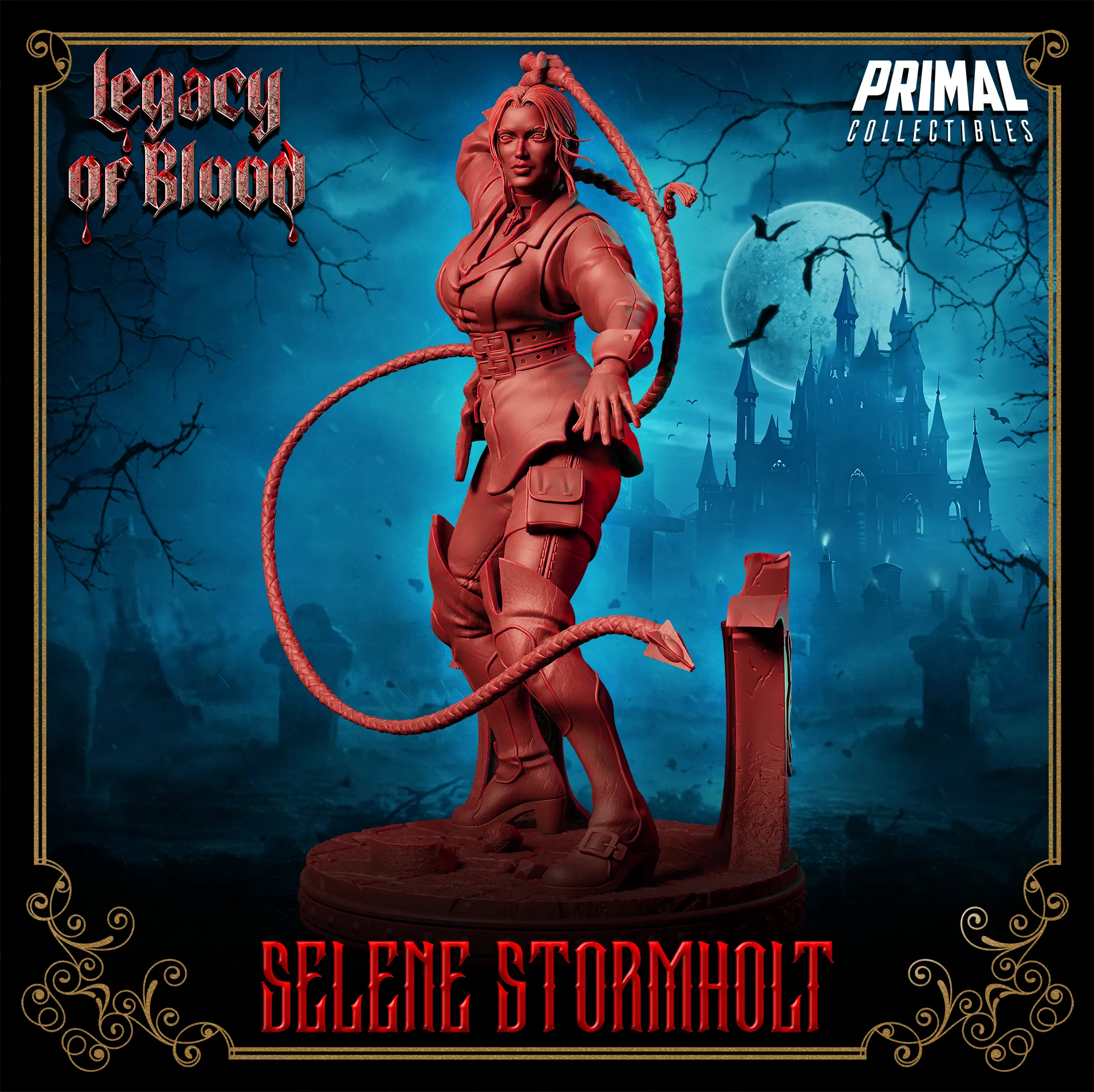 Human Selene Stormholt | Legacy of Blood | Tabletop D&D Miniature | Primal Collectibles