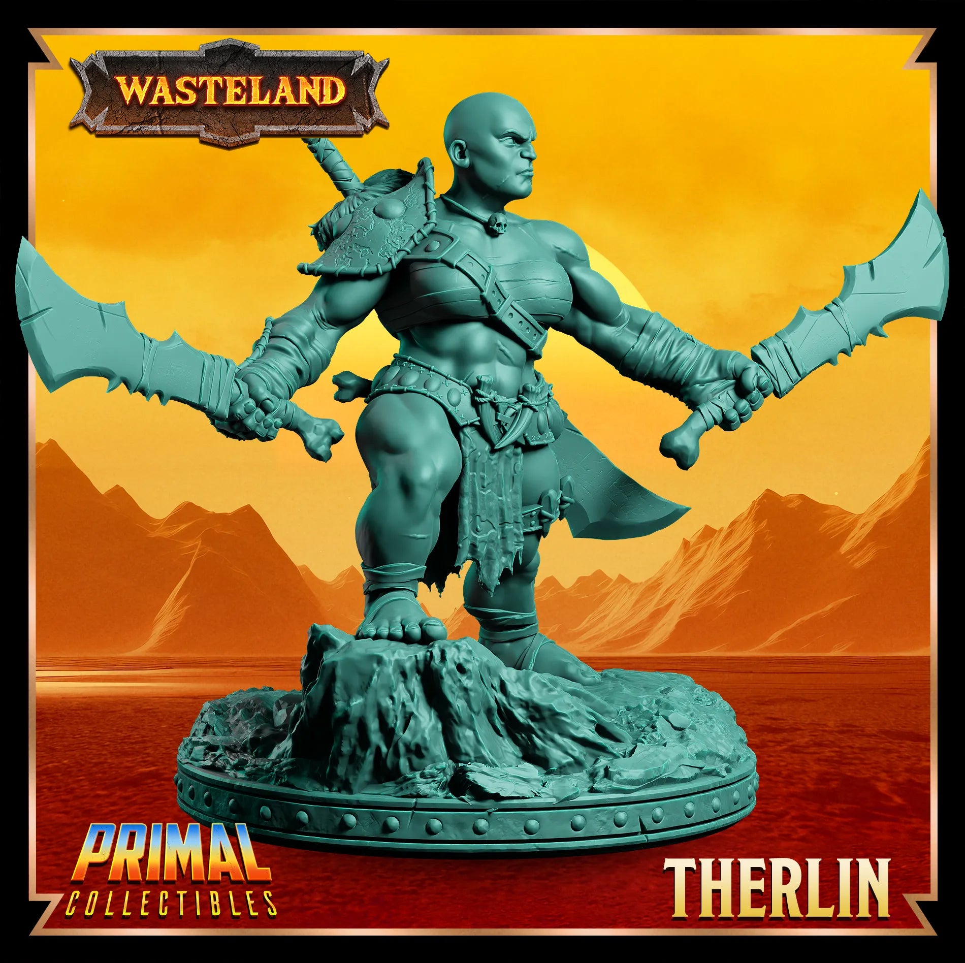 Dwarf Female Therlin | Wasteland | Tabletop Scale | TTRPG D&D Miniature | Primal Collectibles