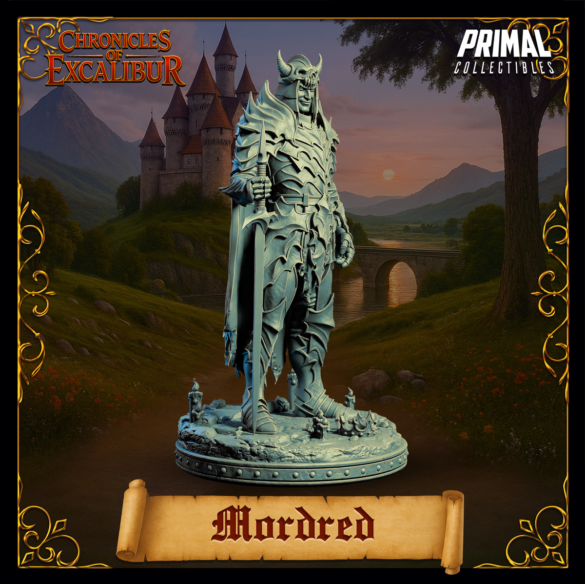 Evil Knight Mordred | Chronicles of Excalibur | Tabletop D&D Miniature | Primal Collectibles