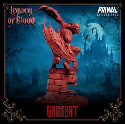 Werebat Grimbat | Legacy of Blood | Tabletop Scale | TTRPG D&D Miniature | Primal Collectibles