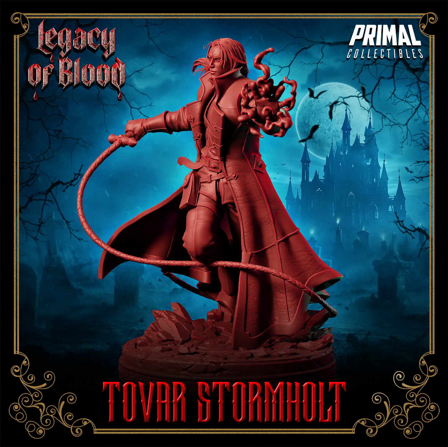 Human Tovar Stormholt | Legacy of Blood | Tabletop D&D Miniature | Primal Collectibles