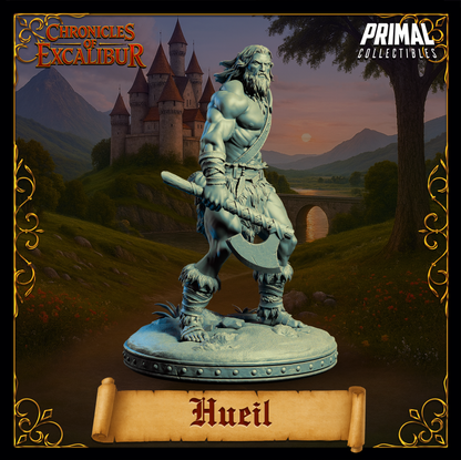 Warrior Hueil | Chronicles of Excalibur | Tabletop D&D Miniature | Primal Collectibles