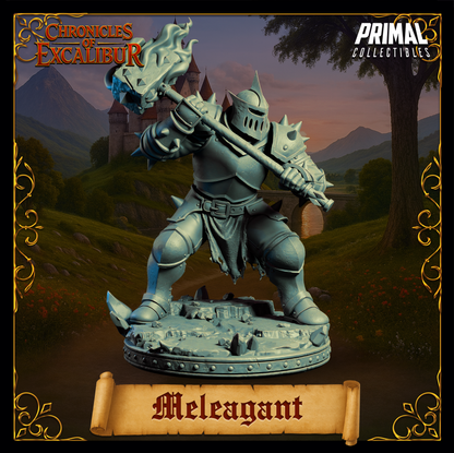 Cursed Warrior Meleagant | Chronicles of Excalibur | Tabletop D&D Miniature | Primal Collectibles