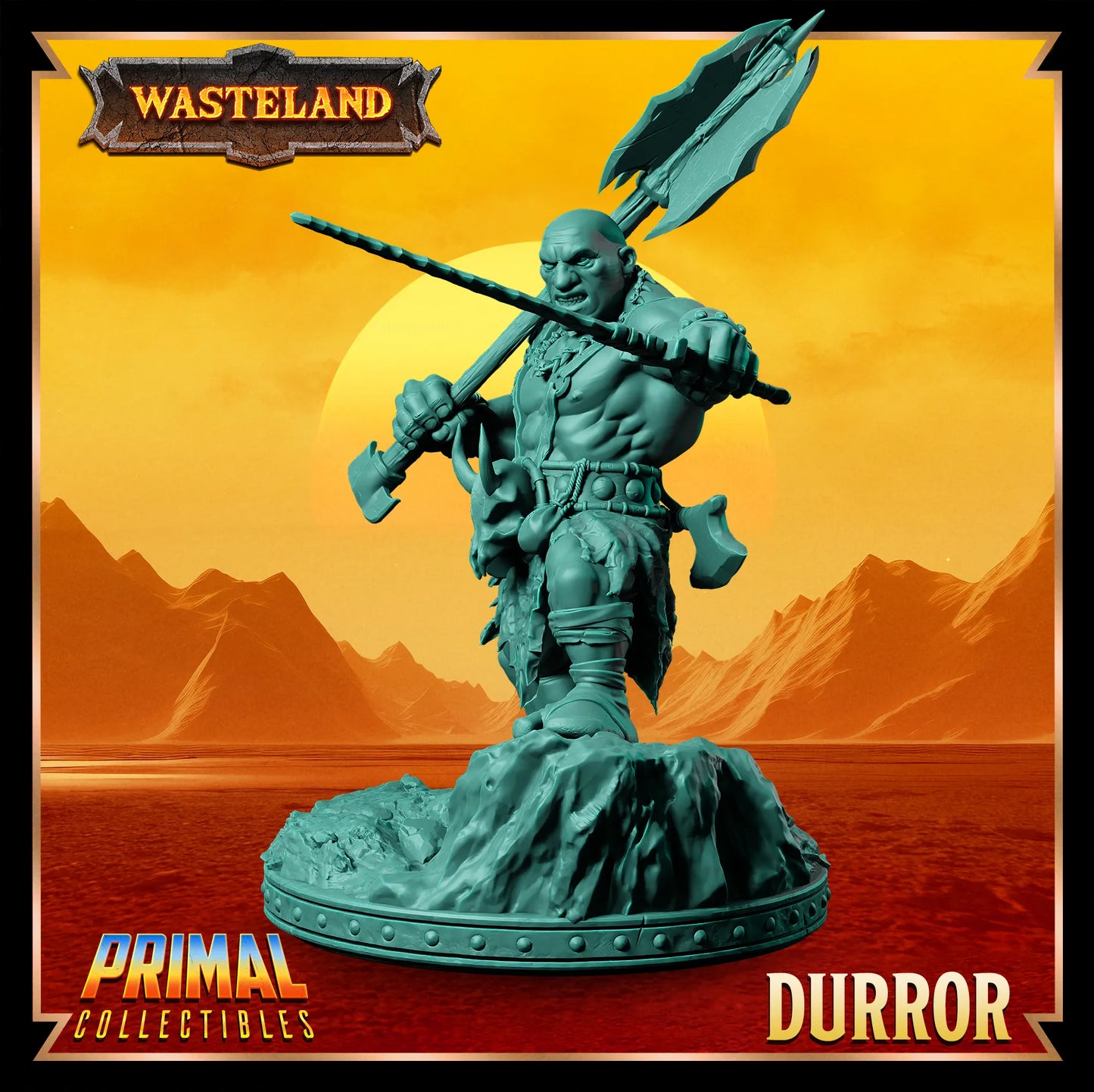 Dwarf Male Durror | Wasteland | Tabletop Scale | TTRPG D&D Miniature | Primal Collectibles