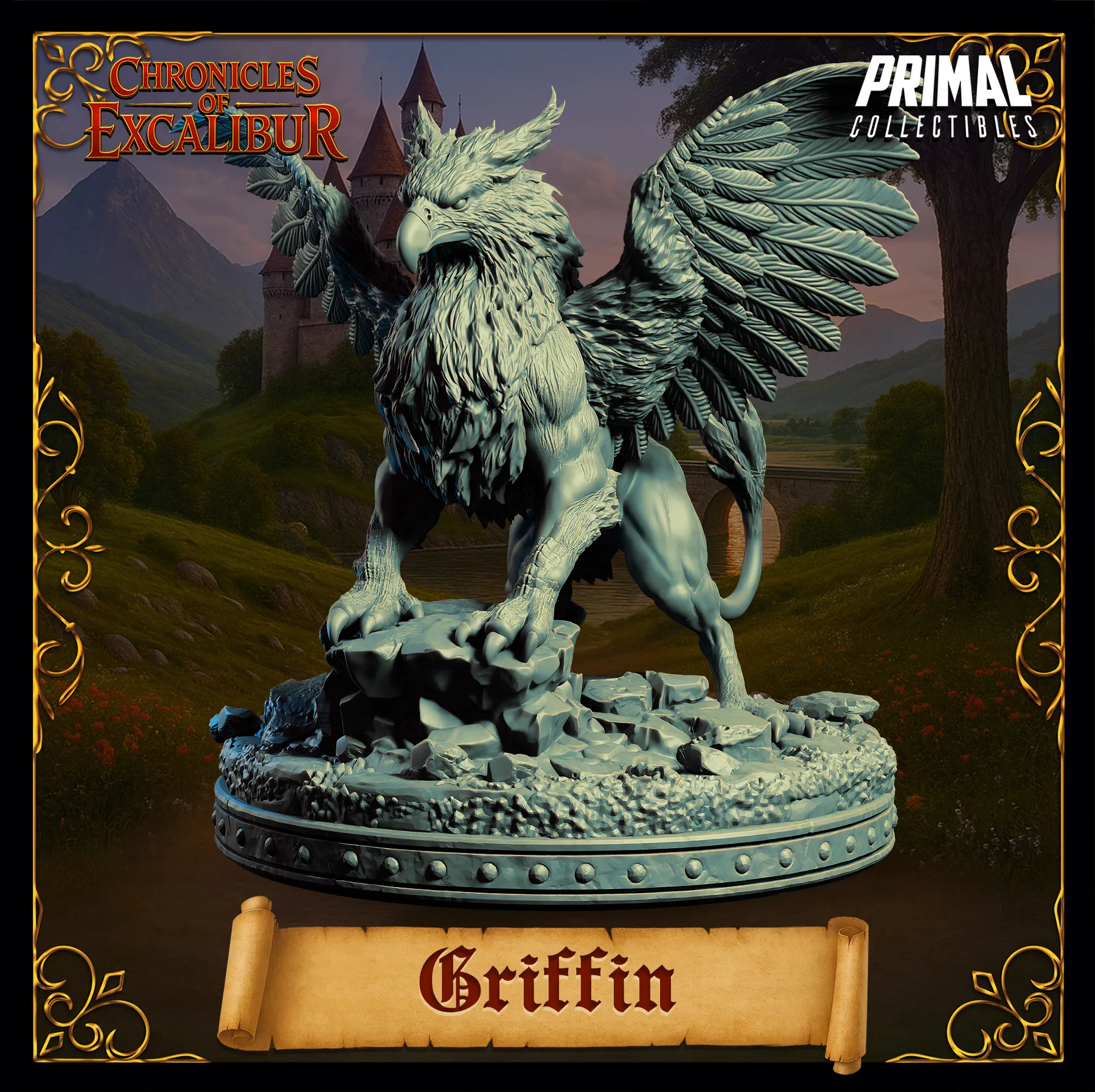 Griffin | Chronicles of Excalibur | Tabletop D&D Miniature | Primal Collectibles