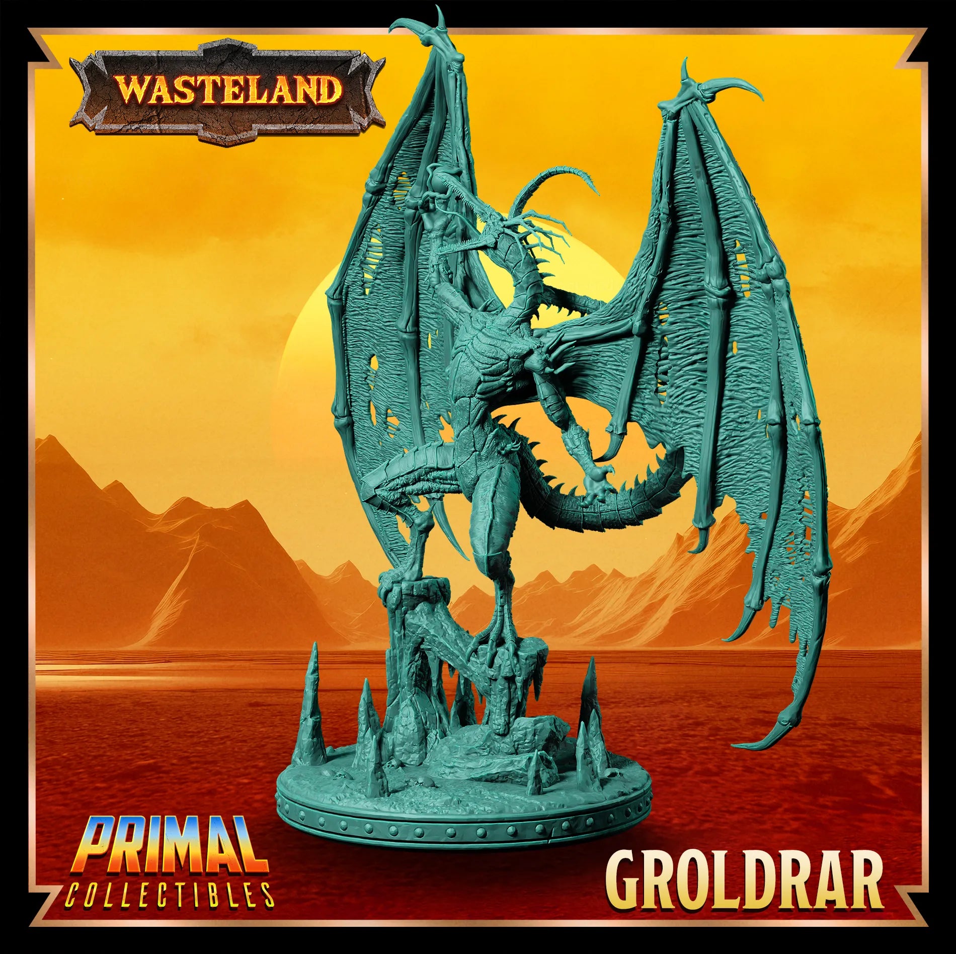 Sorcerer King Groldrar | Wasteland | Tabletop Scale | TTRPG D&D Miniature | Primal Collectibles