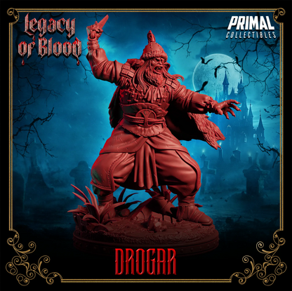 Vampire Drogar | Legacy of Blood | Tabletop D&D Miniature | Primal Collectibles