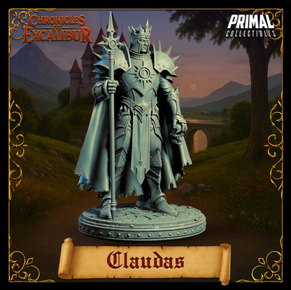 King Claudas | Chronicles of Excalibur | Tabletop D&D Miniature | Primal Collectibles