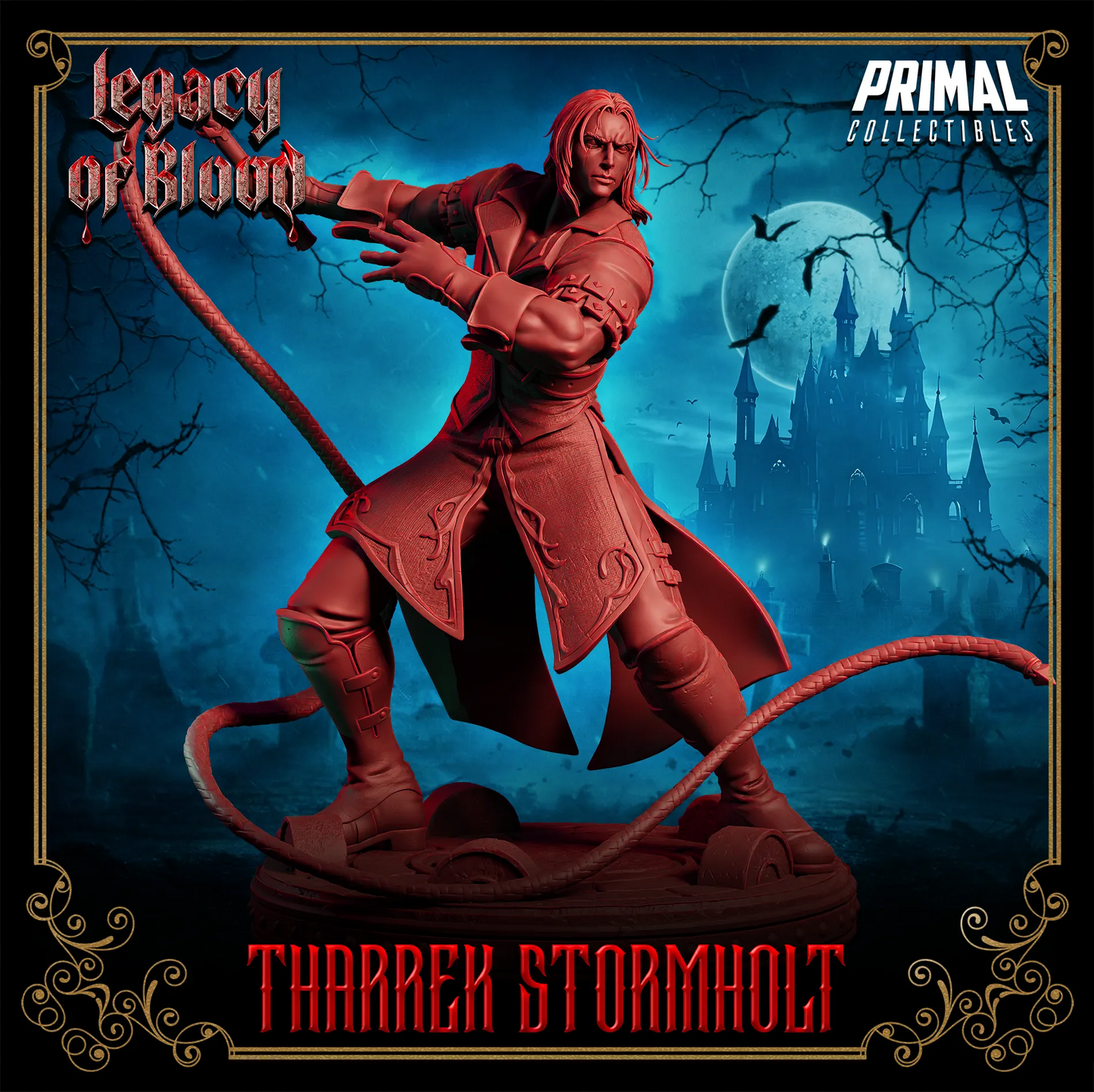 Human Tharrek Stormholt | Legacy of Blood | Tabletop D&D Miniature | Primal Collectibles
