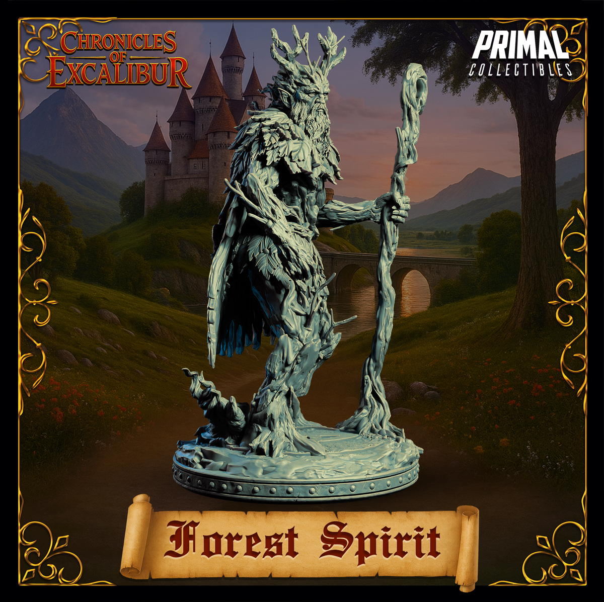Caballero Sir Galahad | Crónicas de Excalibur | Miniatura D&D de Mesa | Primal Collectibles