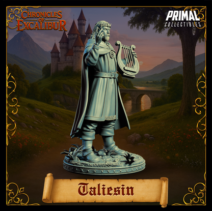 Bard Taliesin | Chronicles of Excalibur | Tabletop D&D Miniature | Primal Collectibles